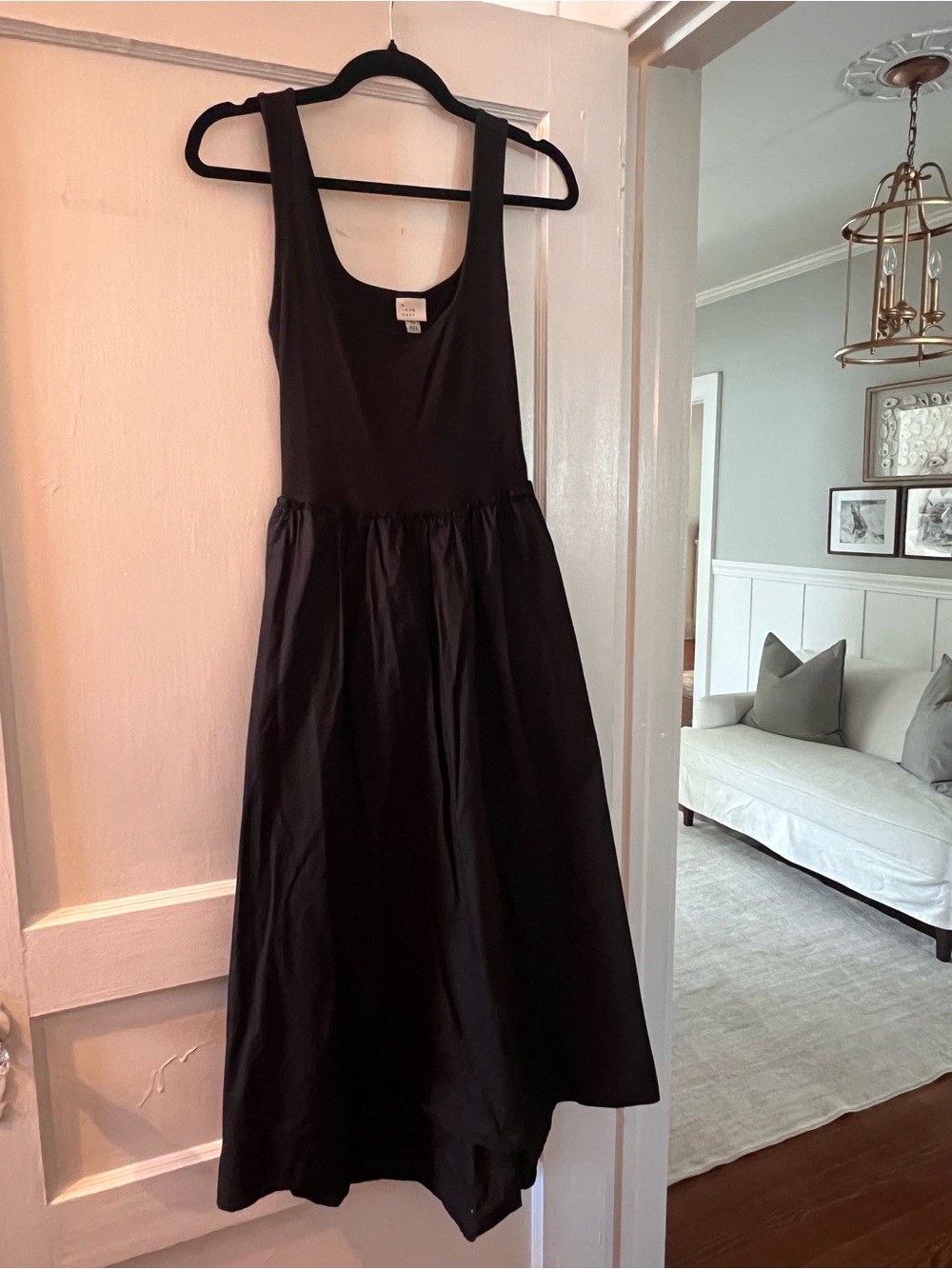 a new day Black Sleeveless Midi Dress